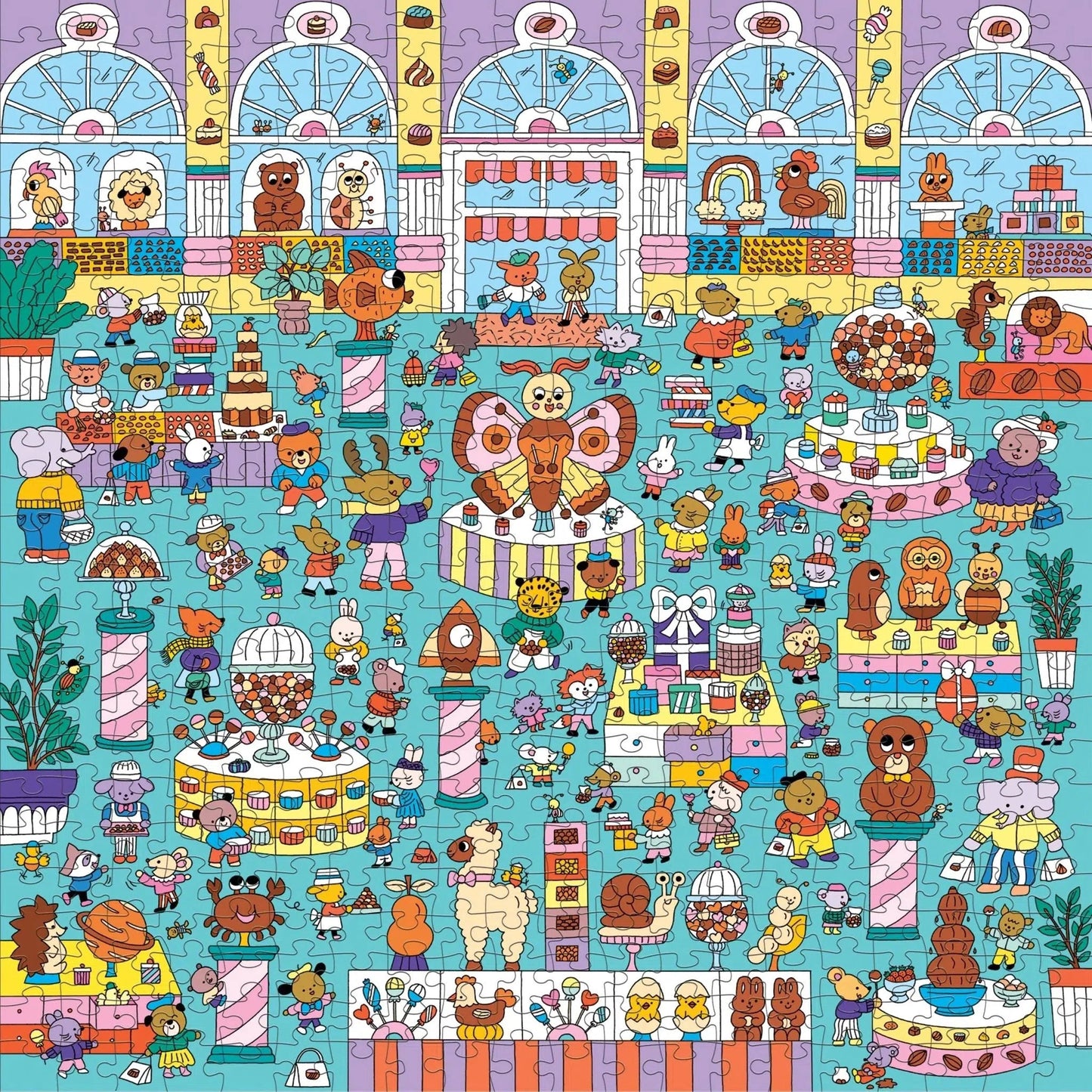 Chocolate Shop Search & Find 500 Piece Jigsaw Puzzle Mudpuppy