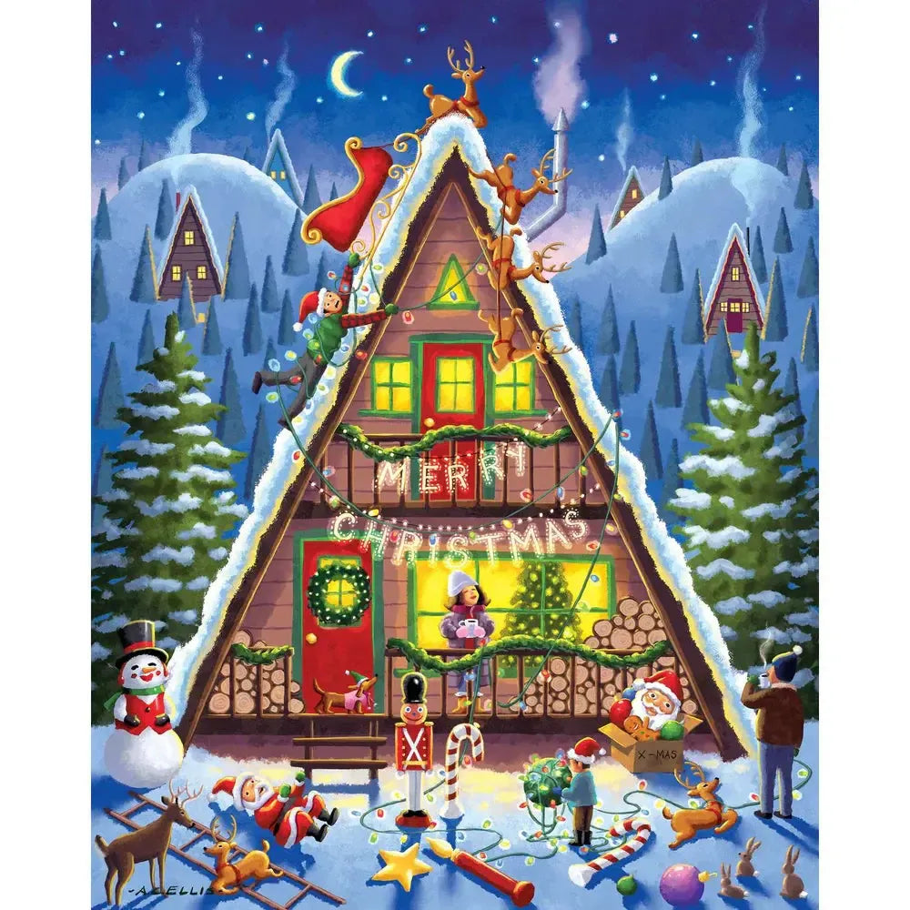 Christmas Cabin 210 Piece Jigsaw Puzzle Boardwalk