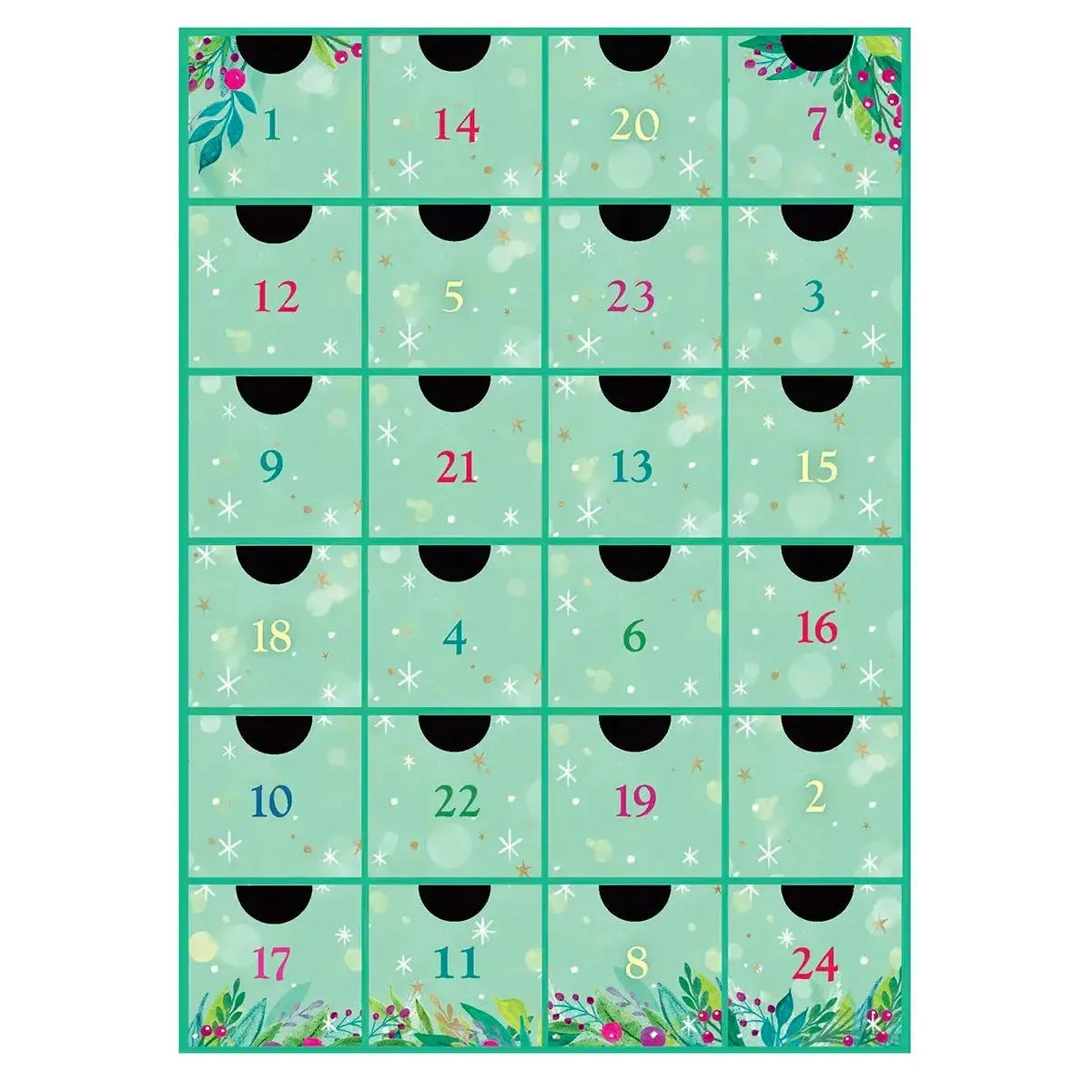 Christmas Decorations Advent Calendar - 24 Set of 50 Piece Mini Jigsaw Puzzles Eurographics