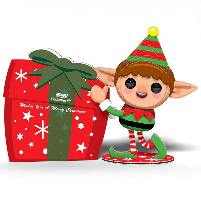 Christmas Elf 3D Cardboard Model Kit Eugy