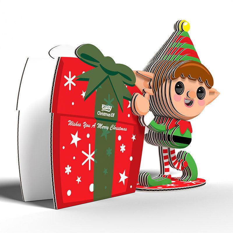 Christmas Elf 3D Cardboard Model Kit Eugy
