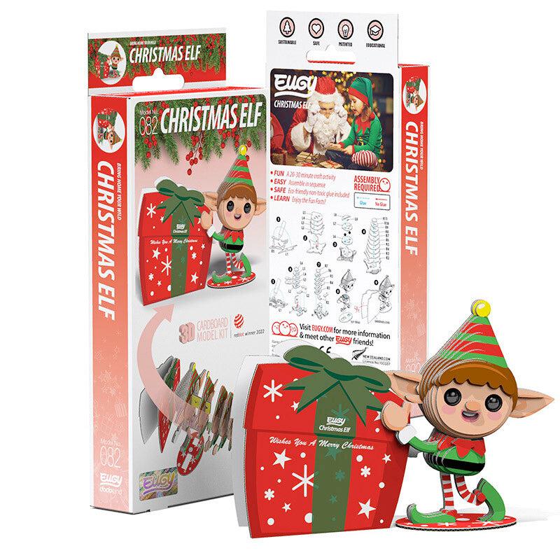 Christmas Elf 3D Cardboard Model Kit Eugy