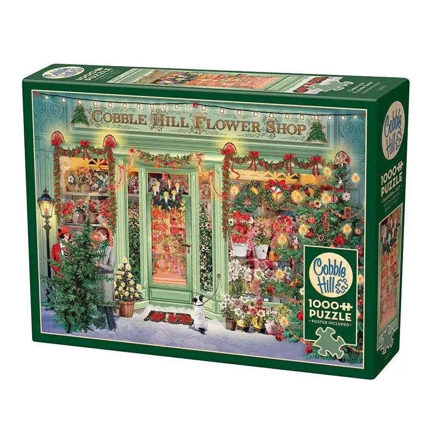 Christmas Flower Shop 1000 Piece Jigsaw Puzzle Cobble Hill