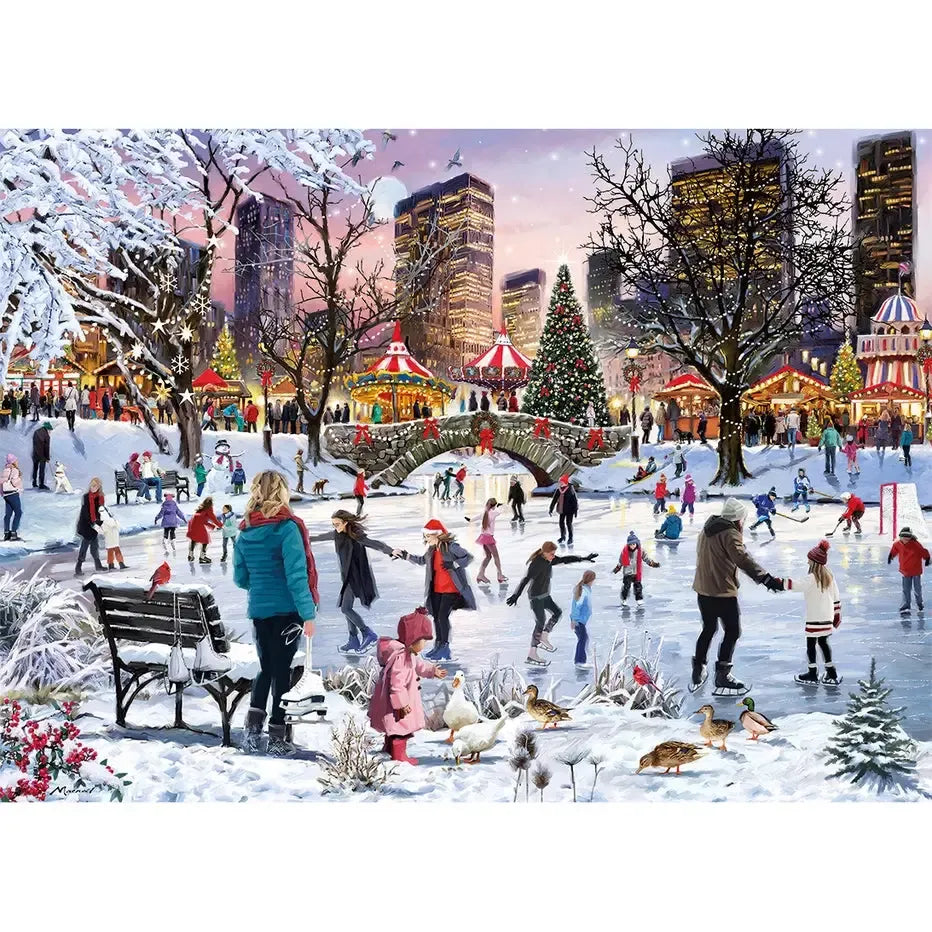 Christmas in Central Park 1000 Piece Jigsaw Puzzle Gibsons