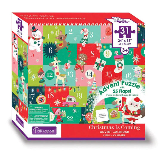 Christmas is Coming Advent Calendar 31 Piece Jigsaw Puzzle Parragon
