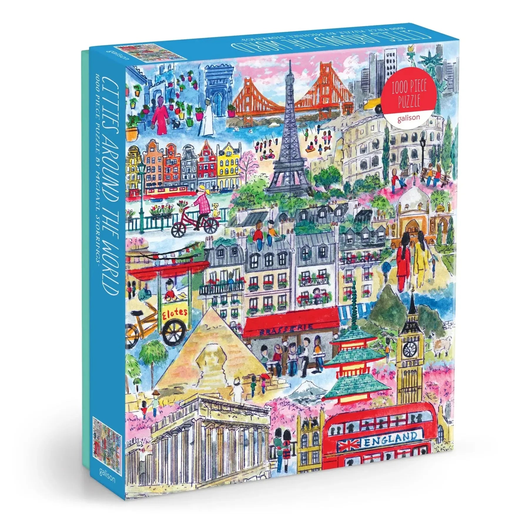 Cities Around the World 1000 Piece Jigsaw Puzzle Galison