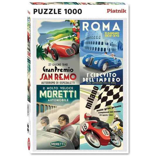 Classic Italian Cars 1000 Piece Jigsaw Puzzle Piatnik