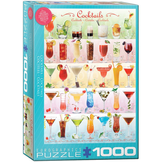 Cocktails 1000 Piece Jigsaw Puzzle Eurographics