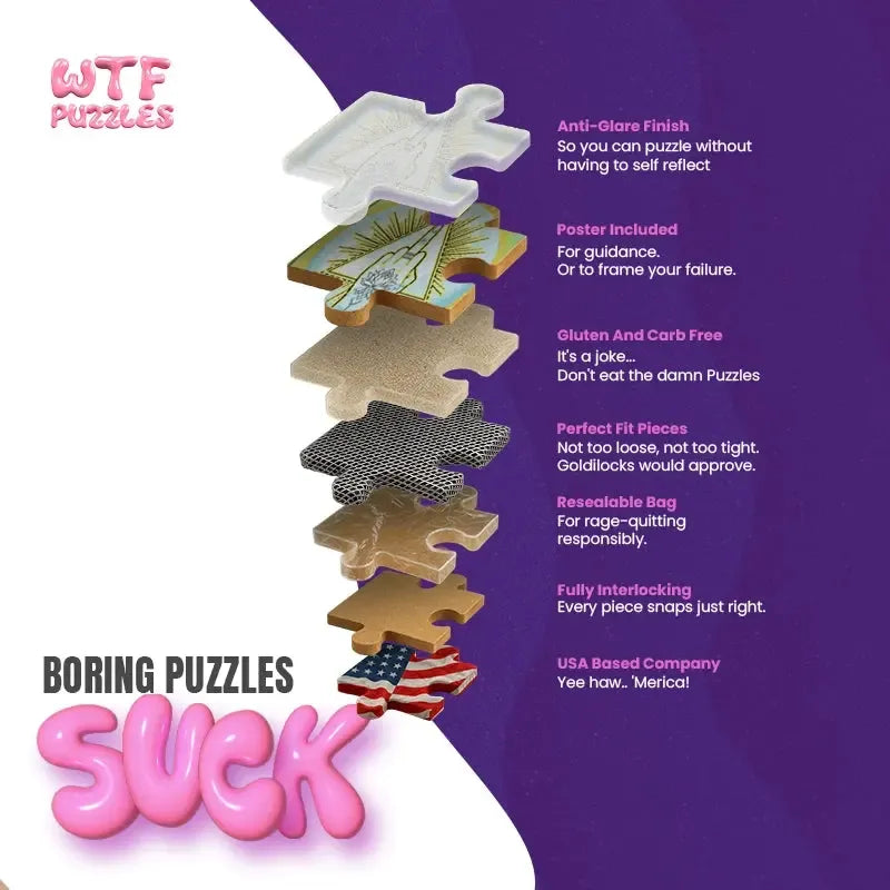 Colonoscopy Crayons 1000 Piece Jigsaw Puzzle WTF