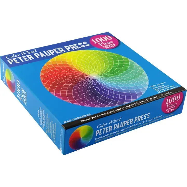 Color Wheel 1000 Piece Round Jigsaw Puzzle Peter Pauper