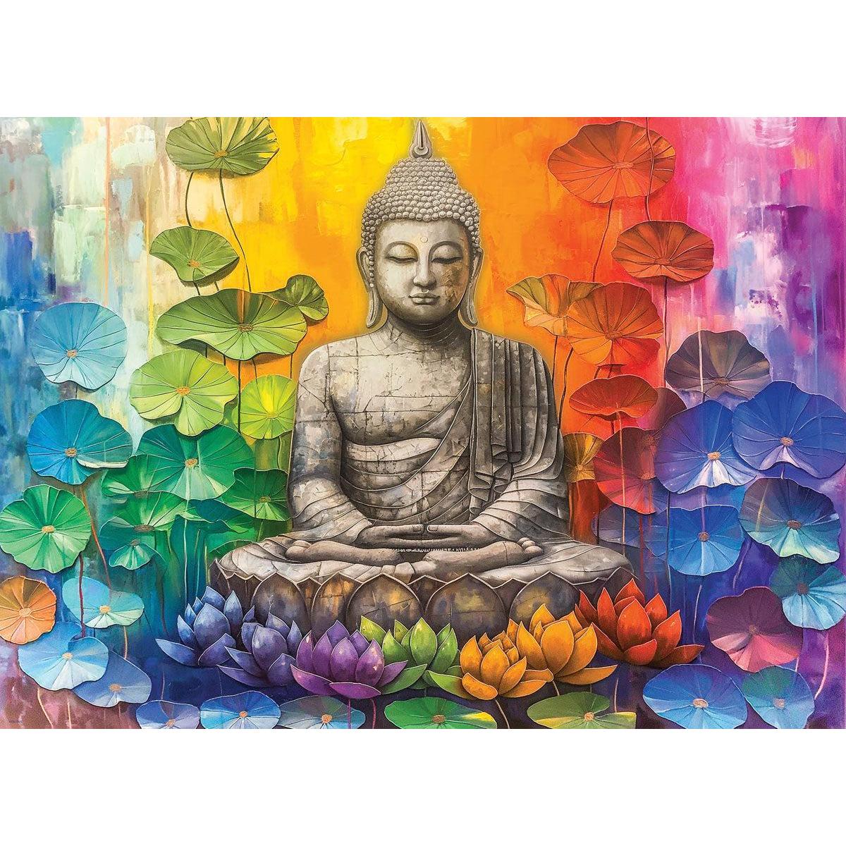 Colorful Buddha 1000 Piece Jigsaw Puzzle Eurographics