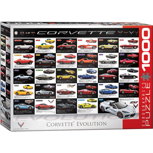 Corvette Evolution 1000 Piece Jigsaw Puzzle Eurographics