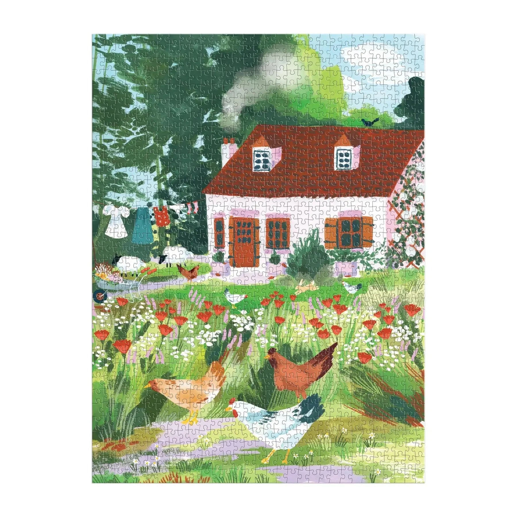 Cottage Wildflowers 1000 Piece Jigsaw Puzzle Galison