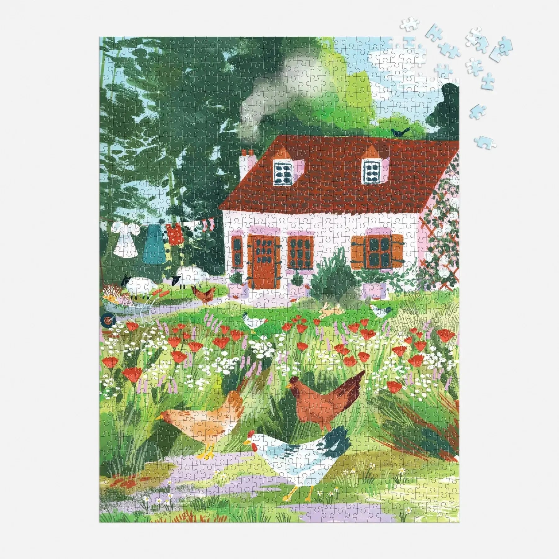 Cottage Wildflowers 1000 Piece Jigsaw Puzzle Galison