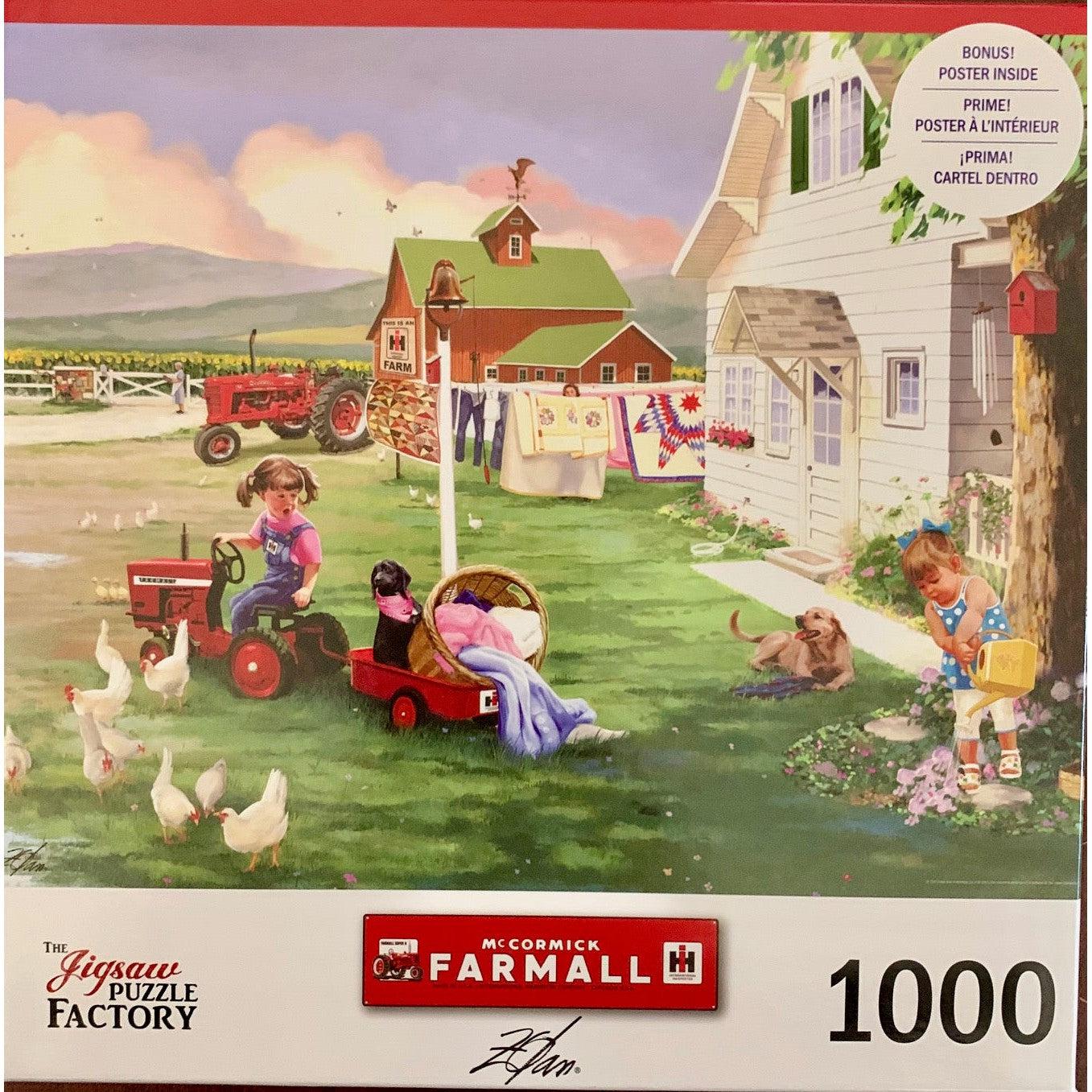 Country Chores McCormick Farmall 1000 Piece Jigsaw Puzzle Leap Year – Puzzle Merchant