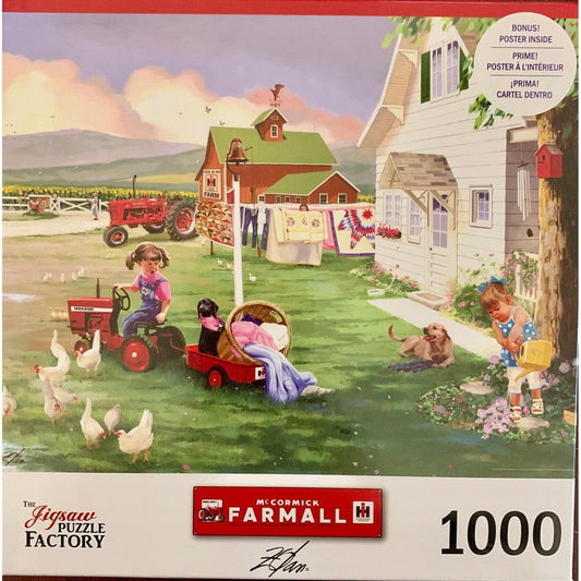 Country Chores McCormick Farmall 1000 Piece Jigsaw Puzzle Leap Year