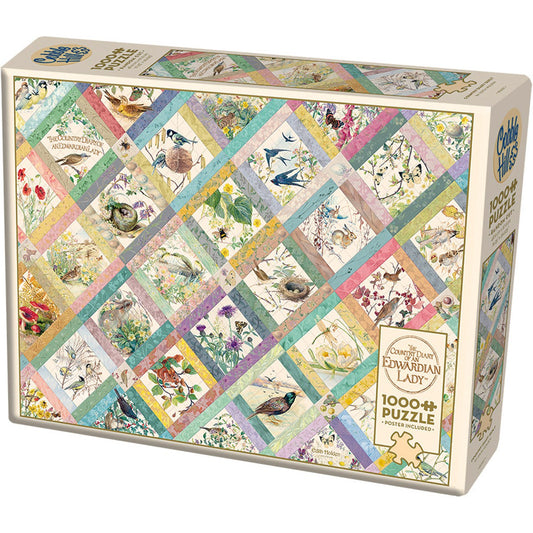 Country Diary Quilt 1000 Piece Jigsaw Puzzle Cobble Hill