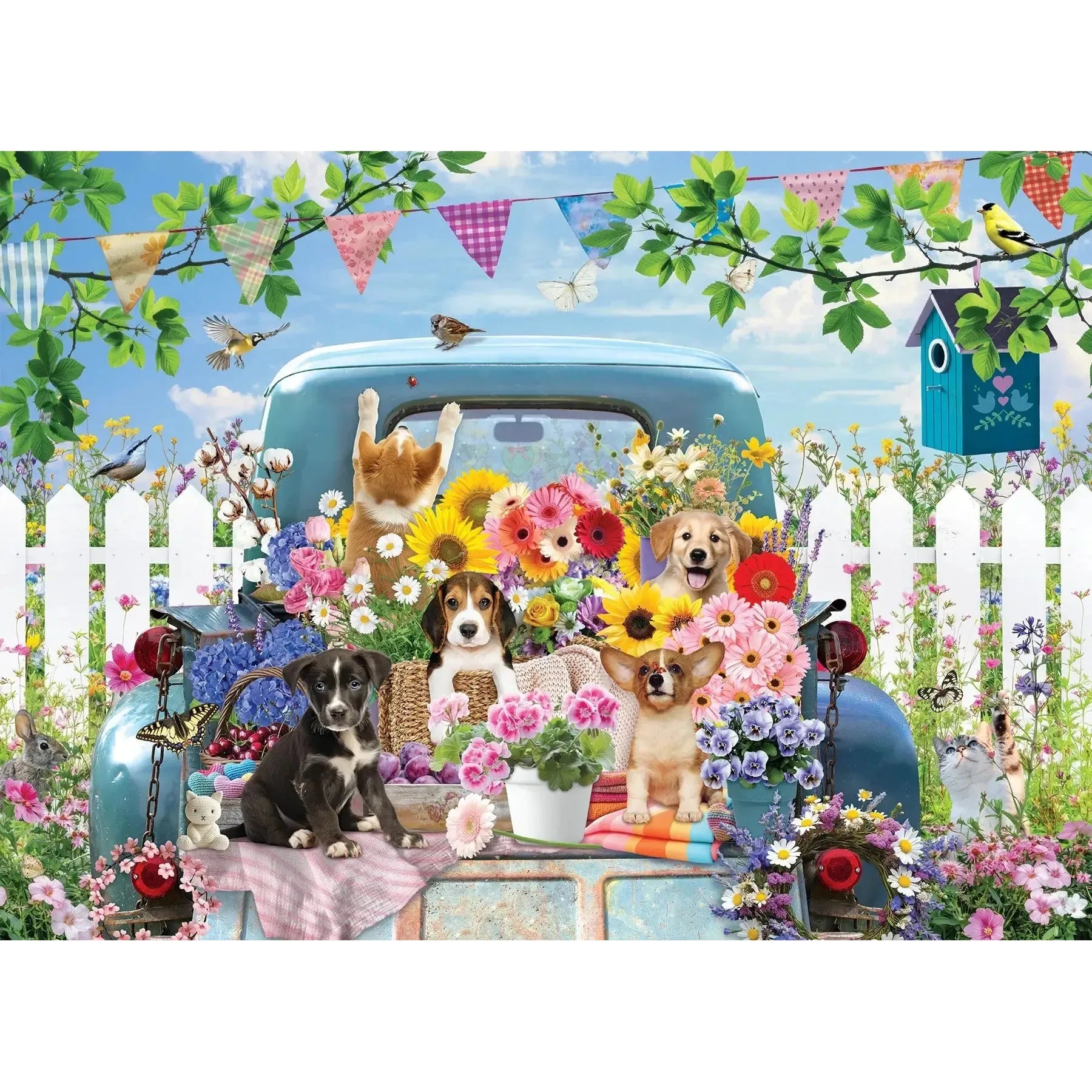 Country Truck in Summer 500 Piece Jigsaw Puzzle Cobble Hill