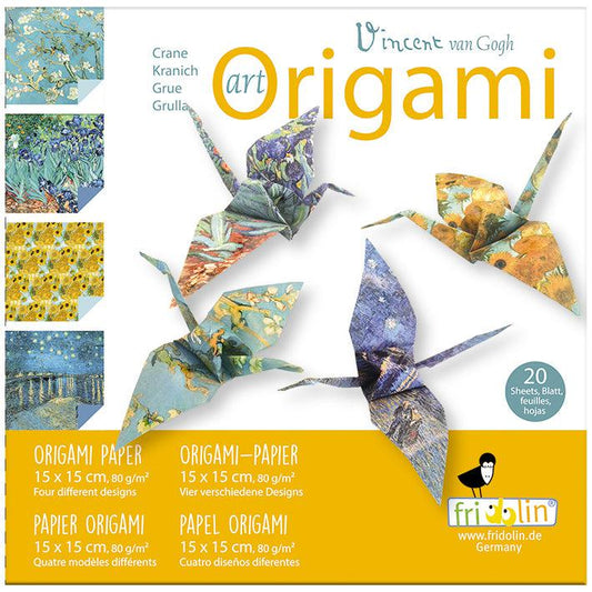Crane Vincent van Gogh Art Origami Kit Fridolin