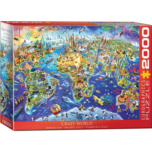 Crazy World 2000 Piece Jigsaw Puzzle Eurographics