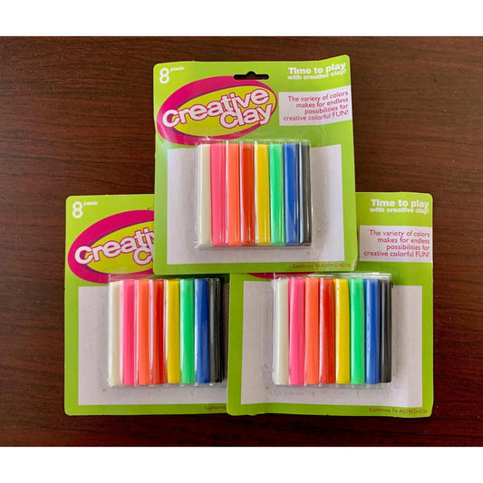 Creative Modeling Clay (3 Packs of 8 Colors)