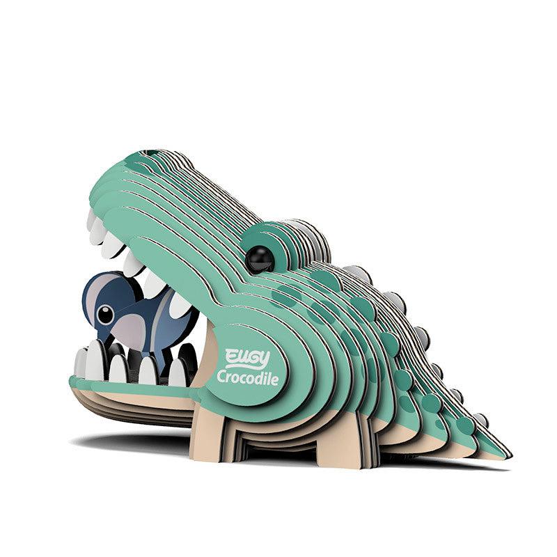 Crocodile 3D Cardboard Model Kit Eugy