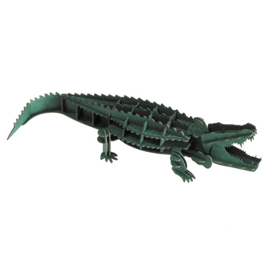 Crocodile 3D Cardboard Model Kit Fridolin