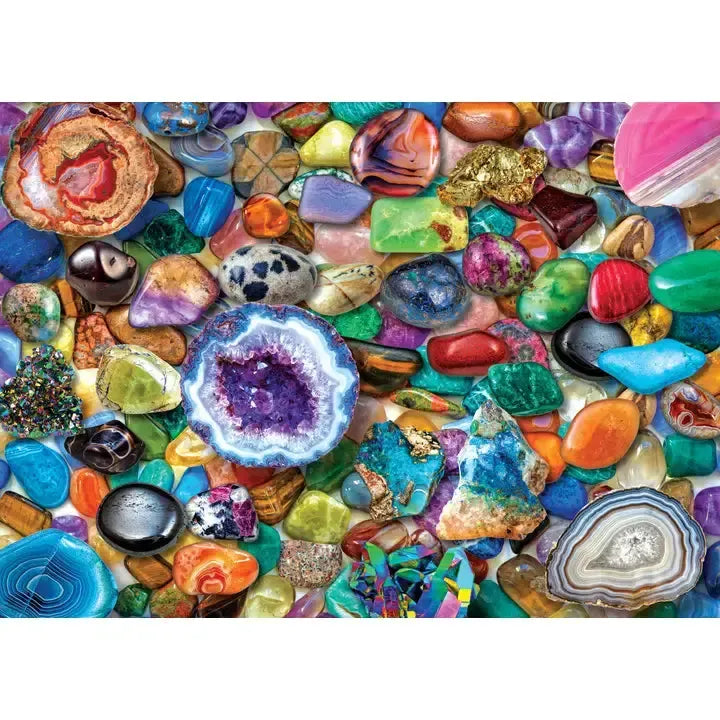 Crystals & Gemstones 1000 Piece Jigsaw Puzzle Peter Pauper