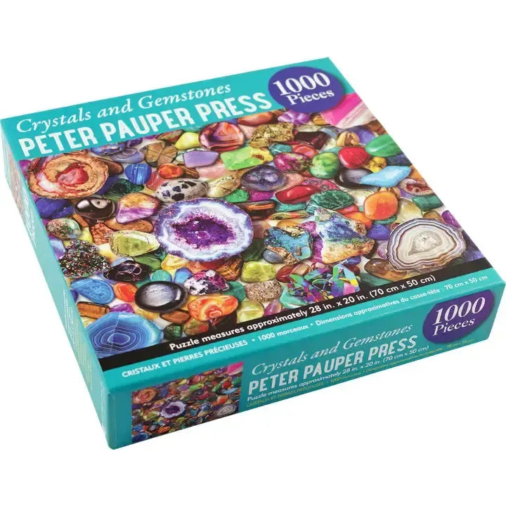 Crystals & Gemstones 1000 Piece Jigsaw Puzzle Peter Pauper
