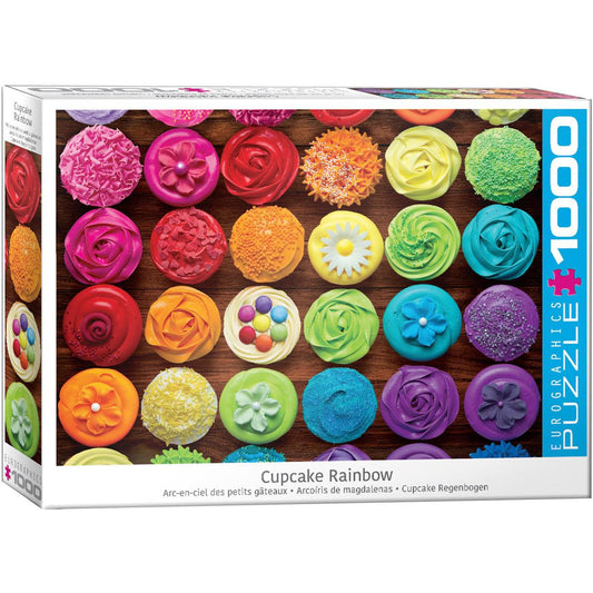 Cupcake Rainbow 1000 Piece Jigsaw Puzzle Eurographics