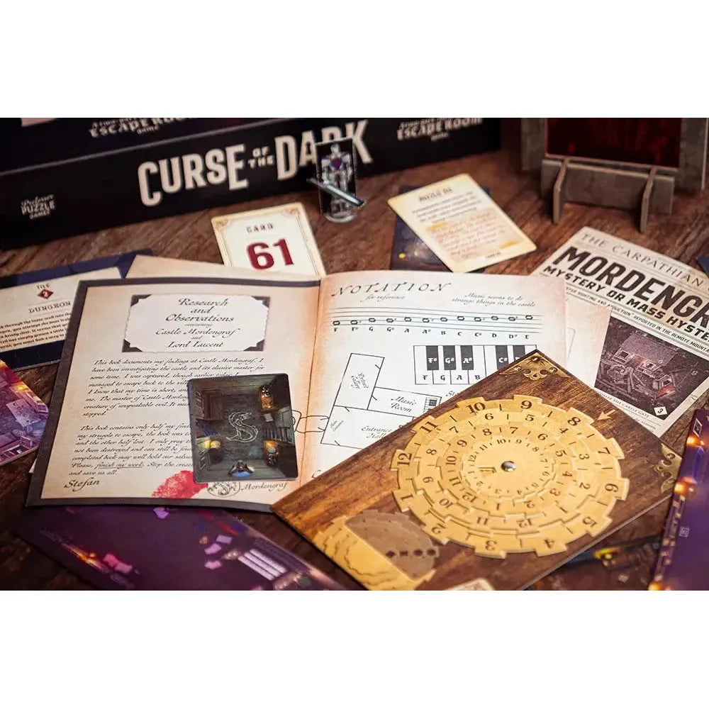 Curse of the Dark - Two Part Escape Room Game - Professor Puzzle