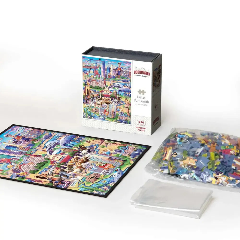 Dallas-Fort Worth 210 Piece Jigsaw Puzzle Boardwalk