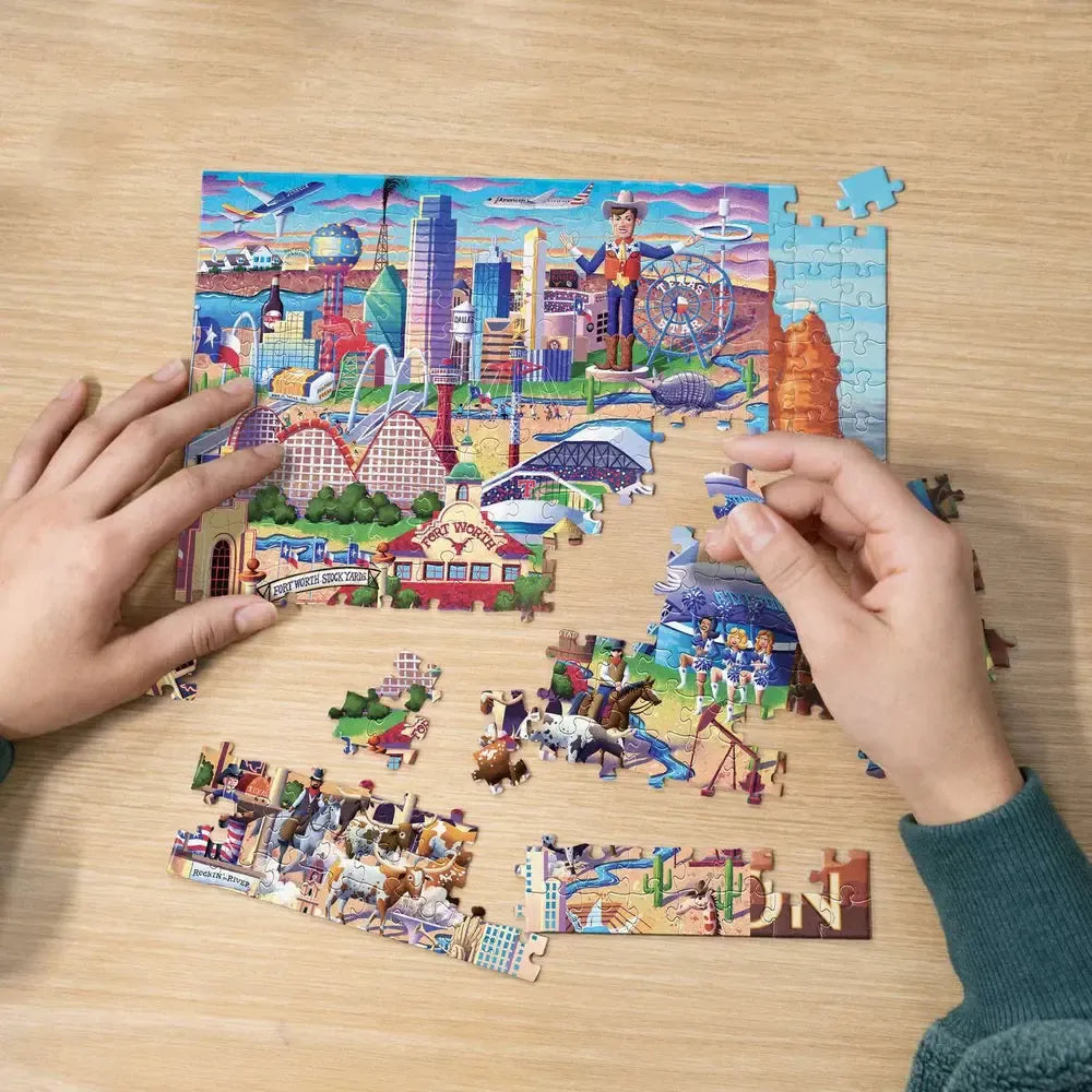 Dallas-Fort Worth 210 Piece Jigsaw Puzzle Boardwalk