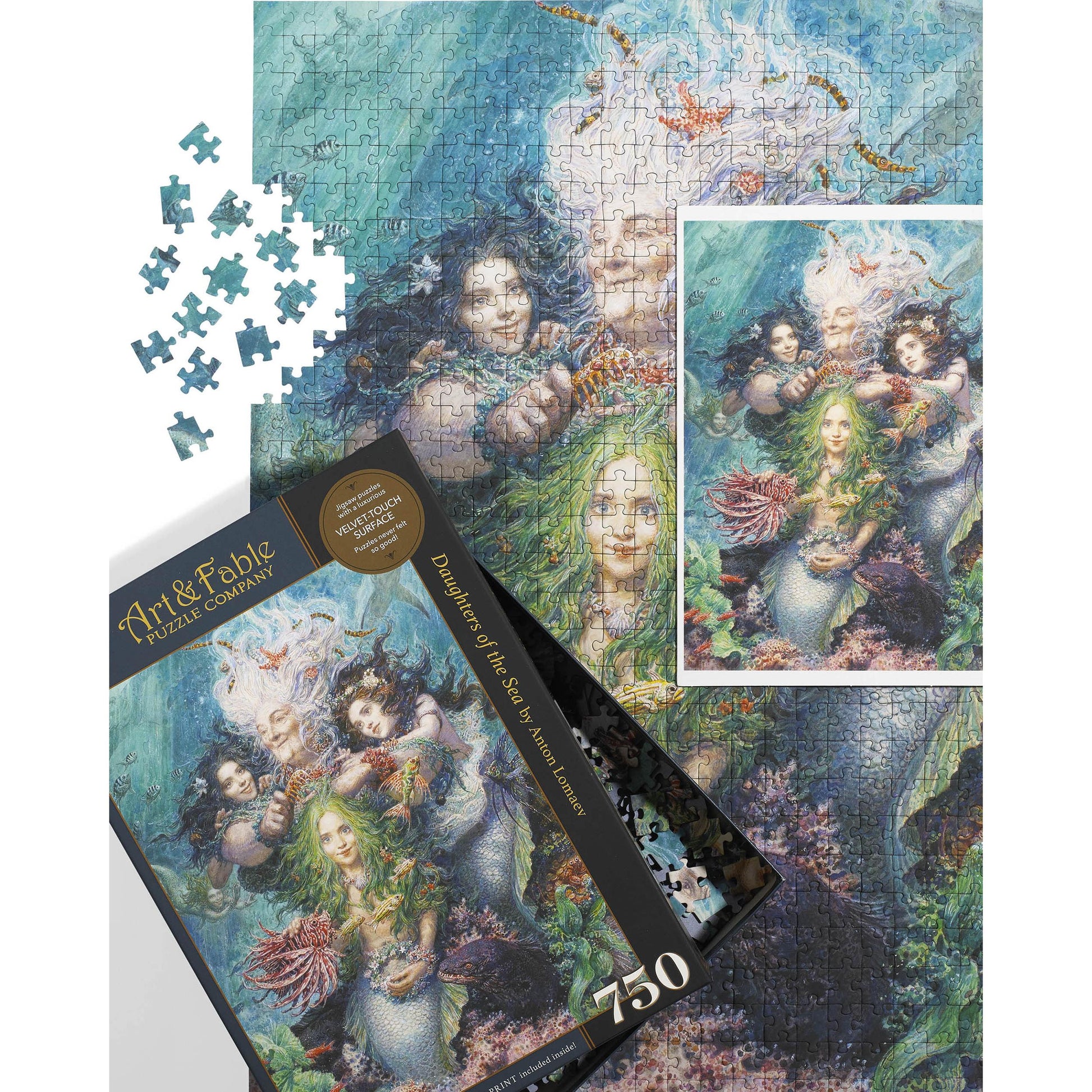 Daughters of the Ocean 750 Piece Premium Jigsaw Puzzle Art & Fable