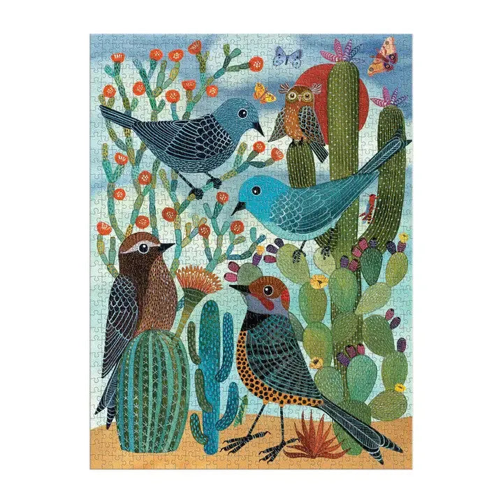 Desert Avian Friends 1000 Piece Jigsaw Puzzle Galison New