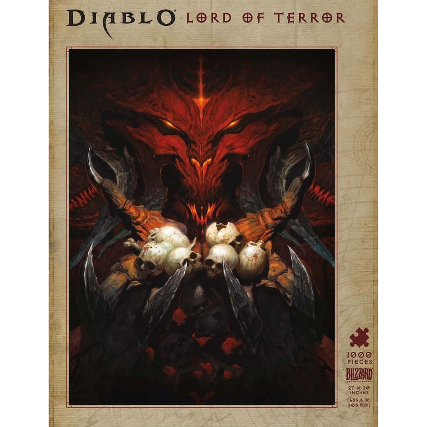 Diablo Lord of Terror 1000 Piece Jigsaw Puzzle Blizzard