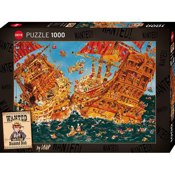 Diamond Dick Wanted Seek & Find 1000 Piece Jigsaw Puzzle Heye