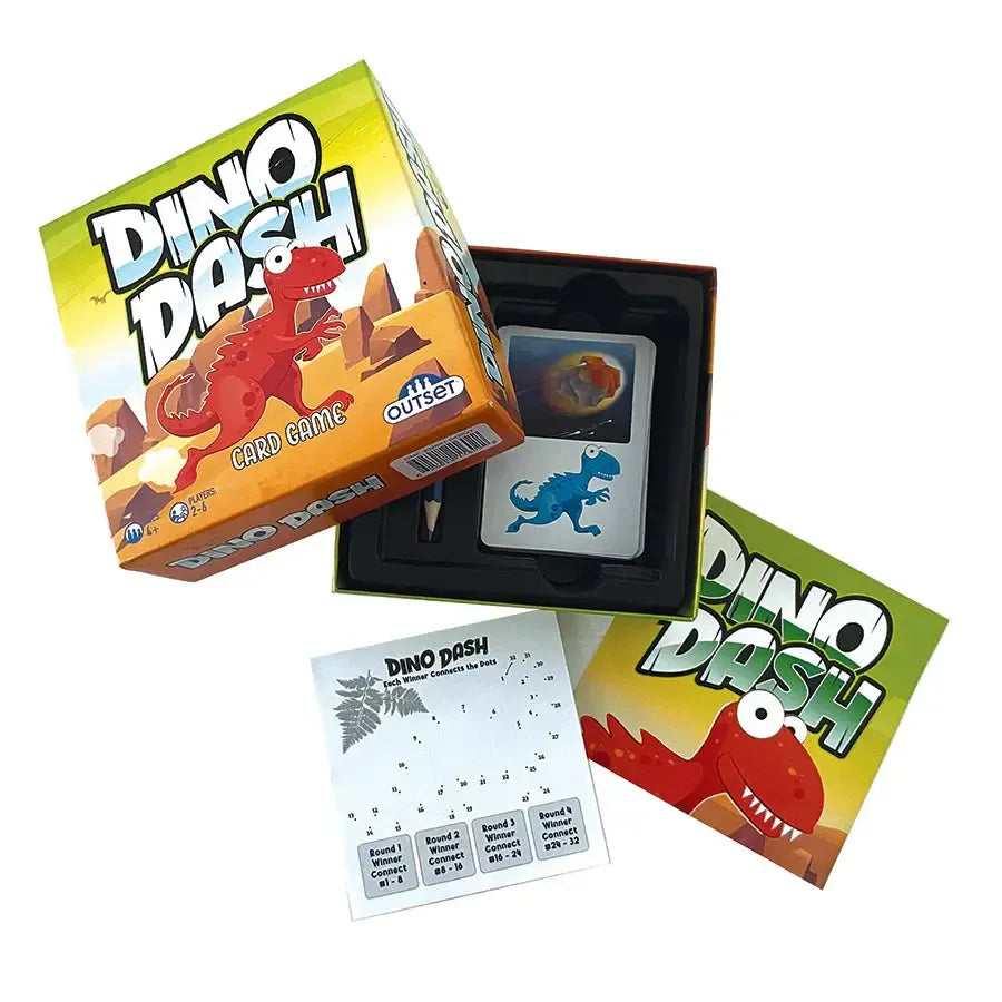 Dino Dash Card Game - Be Quick or Be Extinct - Outset