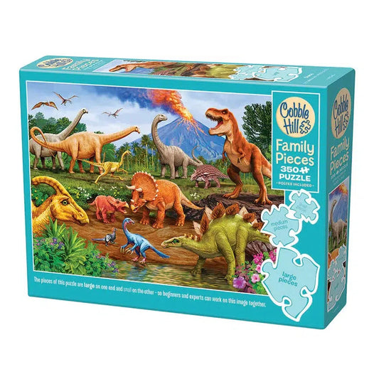 Dinos 350 Piece Family Jigsaw Puzzle Cobble Hill
