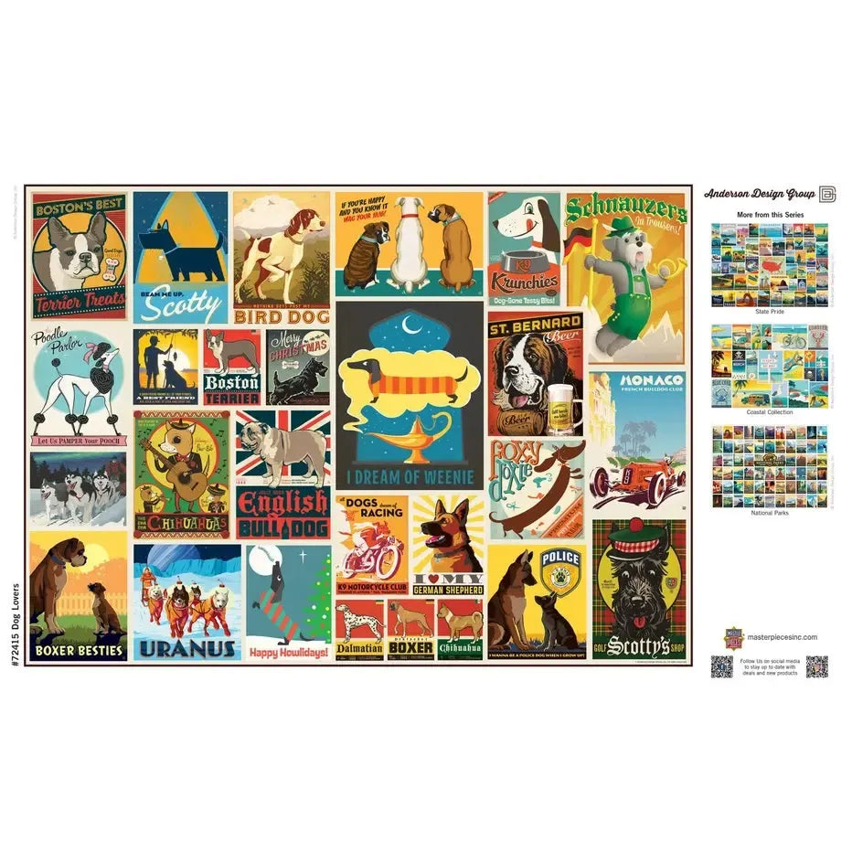 Dog Lovers by Anderson Design 1000 Piece Jigsaw Puzzle MasterPieces