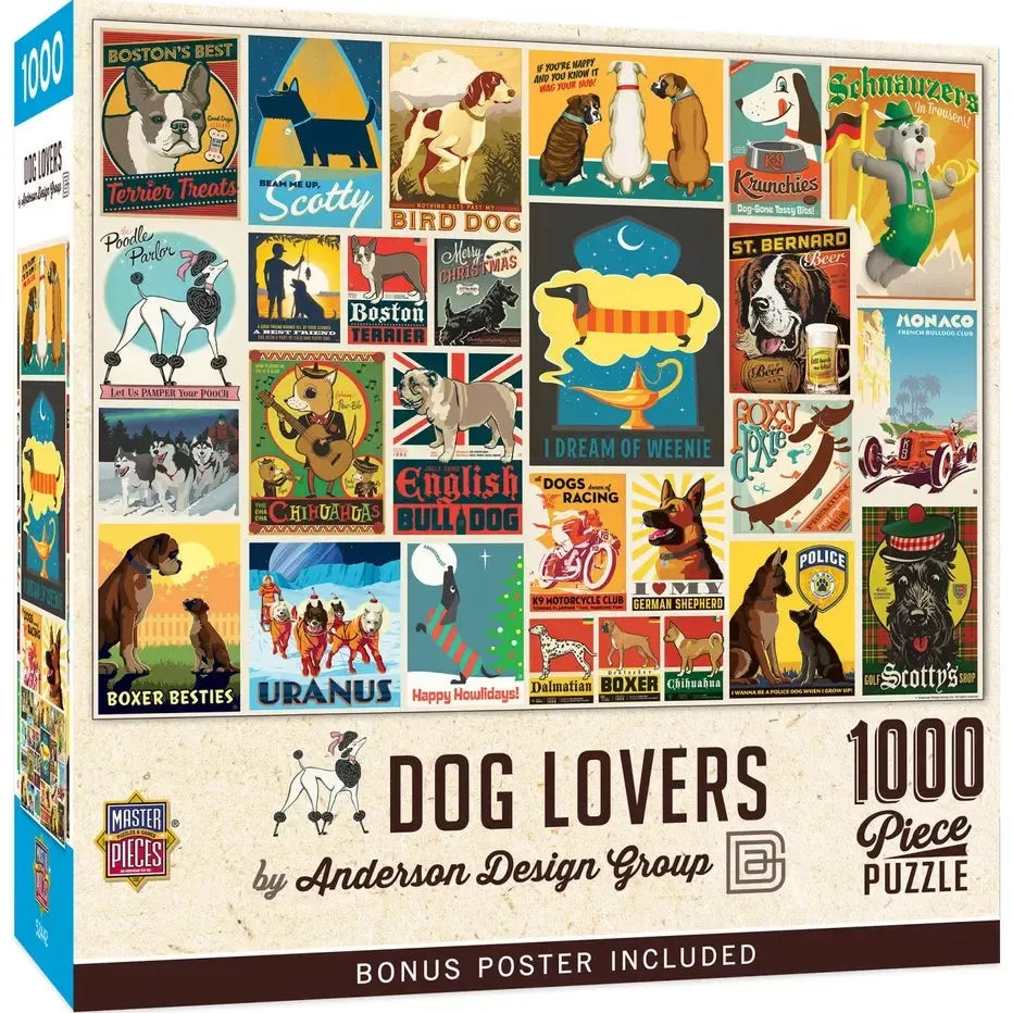 Dog Lovers by Anderson Design 1000 Piece Jigsaw Puzzle MasterPieces