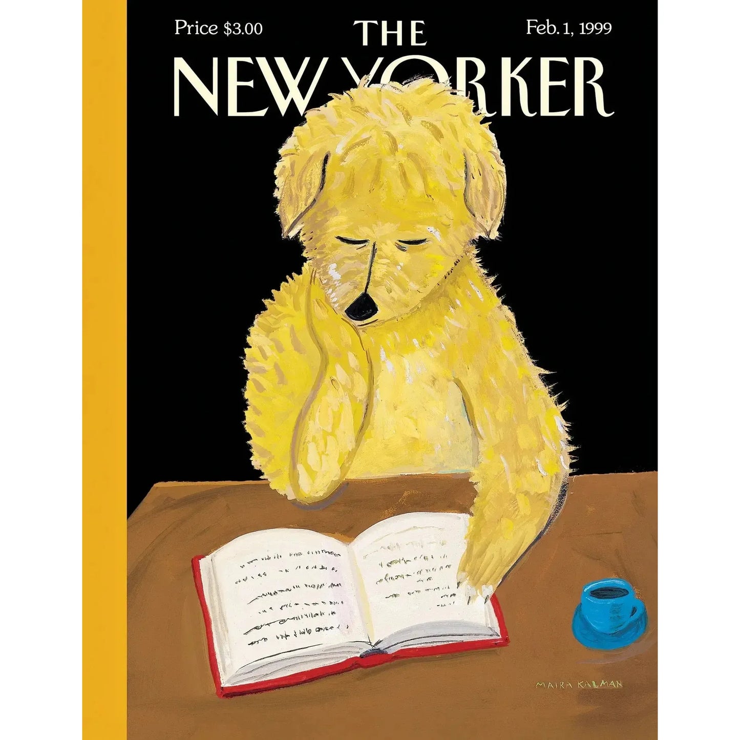 Dog Reads Book The New Yorker 100 Piece Mini Jigsaw Puzzle NYPC