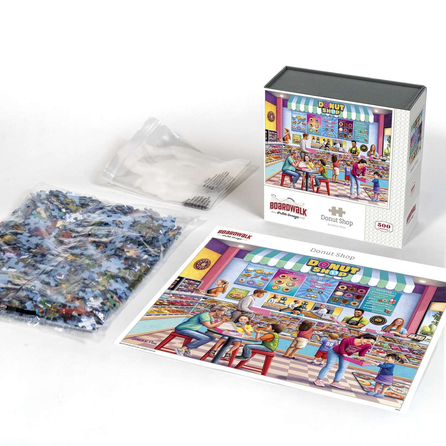 Donut Shop 500 Piece Jigsaw Puzzle Boardwalk