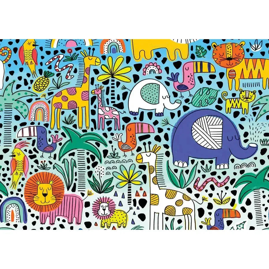 Doodle Safari 1000 Piece Jigsaw Puzzle Enjoy