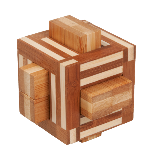Double Sticks 3D Bamboo Puzzle Fridolin