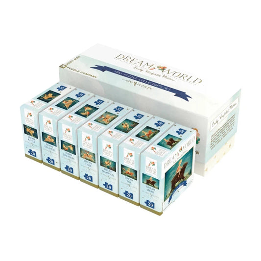 Dream World Collector's Set of 7 Animal 20 Piece Mini Jigsaw Puzzles NYPC