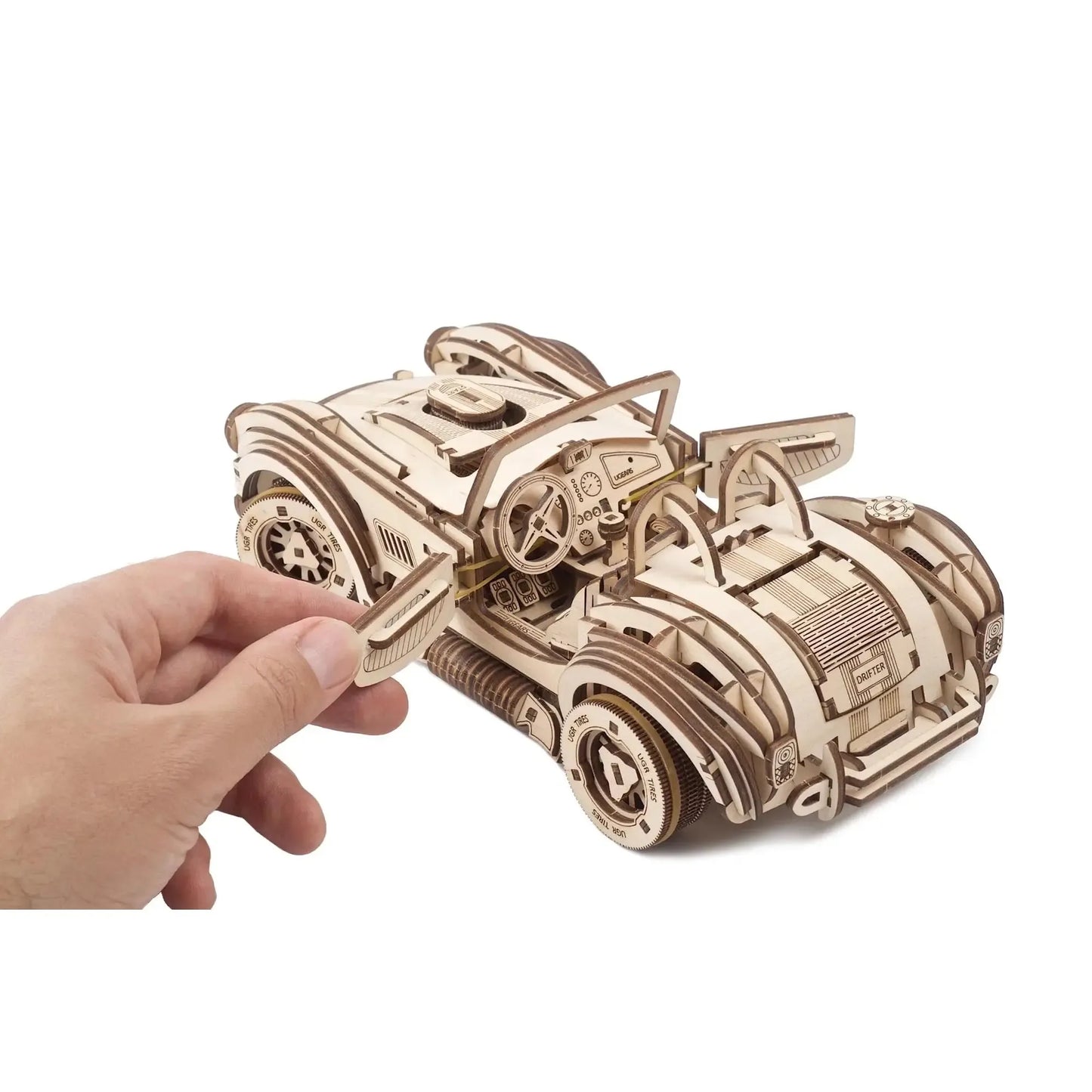 Drift Cobra Racing Car 3D Wood Model Kit UGEARS