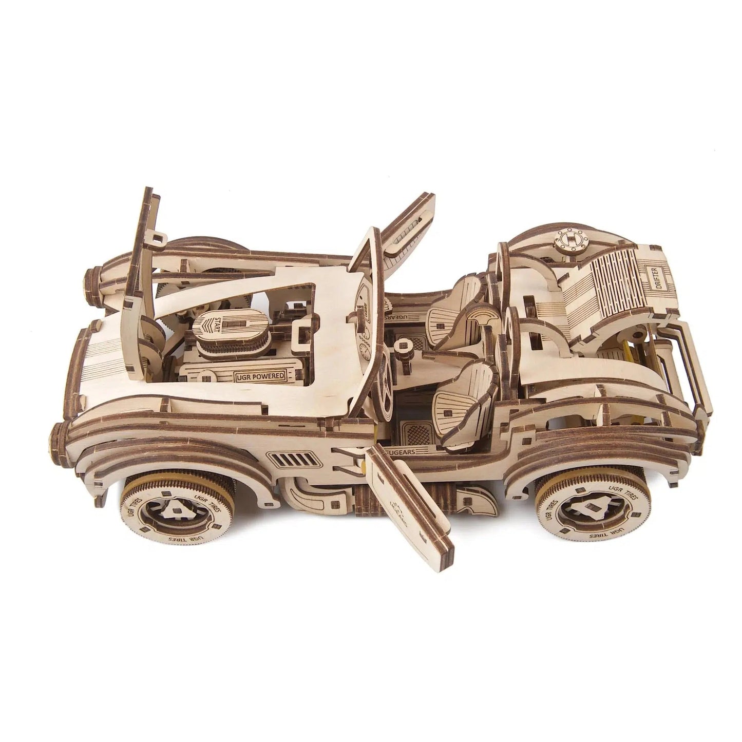 Drift Cobra Racing Car 3D Wood Model Kit UGEARS