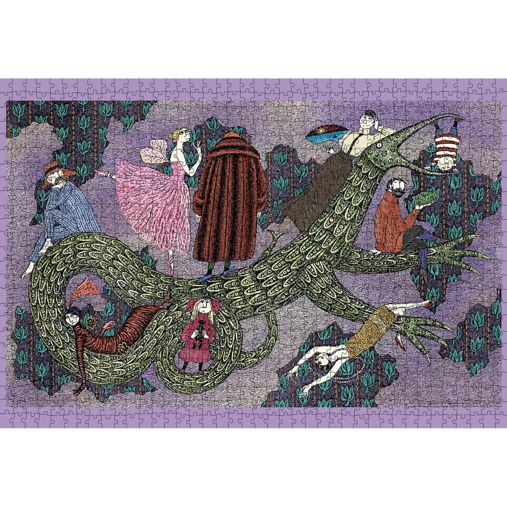 Drop Curtain 1000 Piece Jigsaw Puzzle Pomegranate