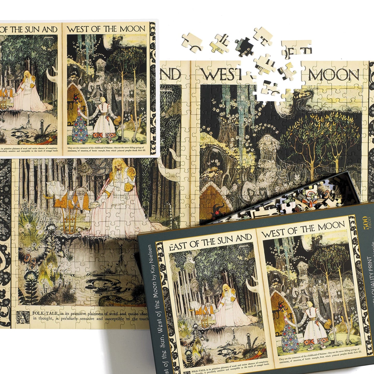 East of the Sun & West of the Moon 500 Piece Premium Jigsaw Puzzle Art & Fable